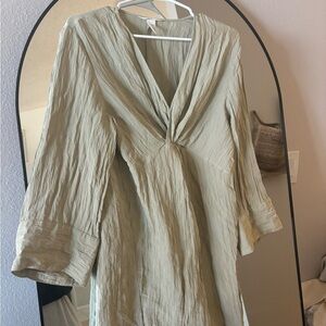 H&M Light Green Tunic Dress